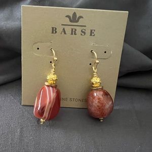 NWT Barse semi-precious earrings.